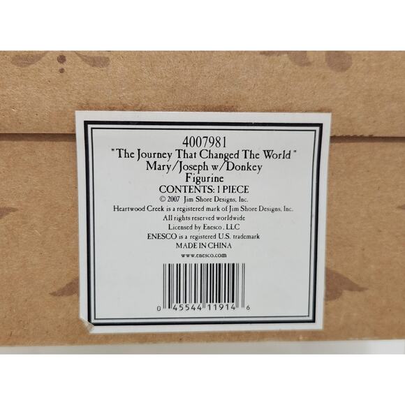 Jim Shore The Journey That Changed The World Figure W/ Mary Joseph & Donkey NEW - Picture 13 of 16